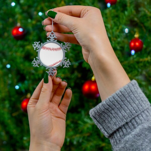 Pewter Basketball Ornament - Image 3