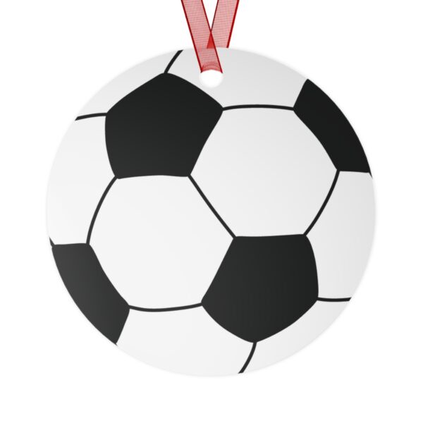 Metal Soccer Ornament