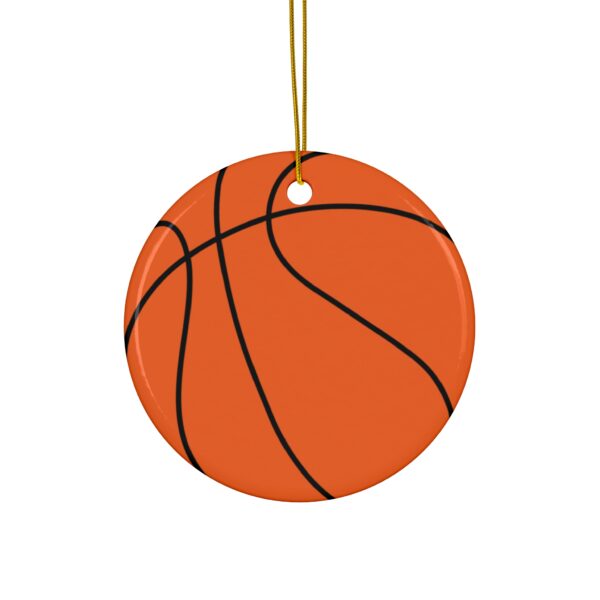 Ceramic Basketball Ornament