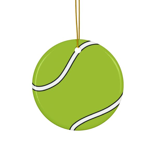 Ceramic Tennis Ornament