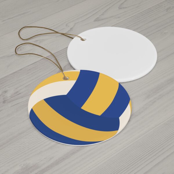 Ceramic Volleyball Ornament - Image 2