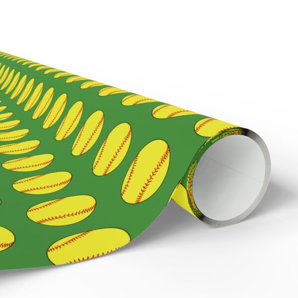 Softball Wrapping Paper - Image 2