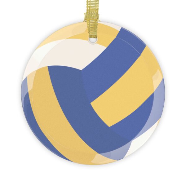 Glass Volleyball Ornament