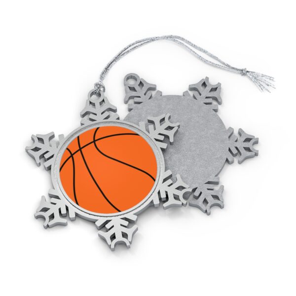 Pewter Basketball Ornament