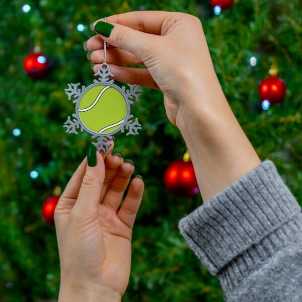 Pewter Tennis Ornament - Image 3