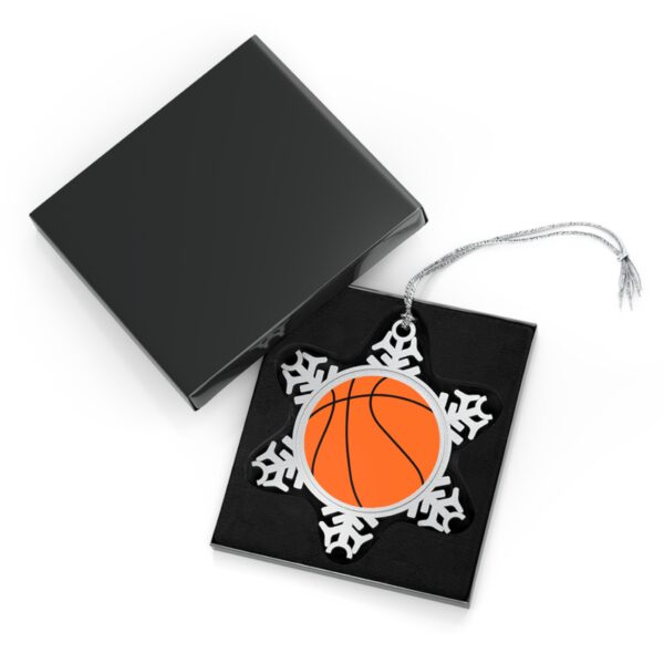 Pewter Basketball Ornament - Image 2