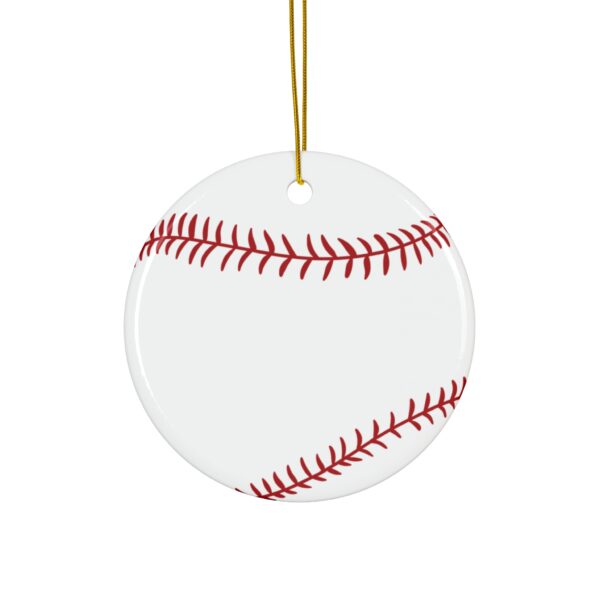 Ceramic Baseball Ornament