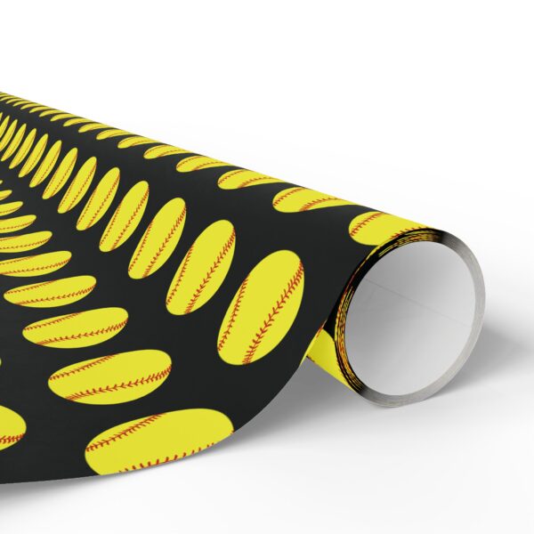 Softball Wrapping Paper - Image 2