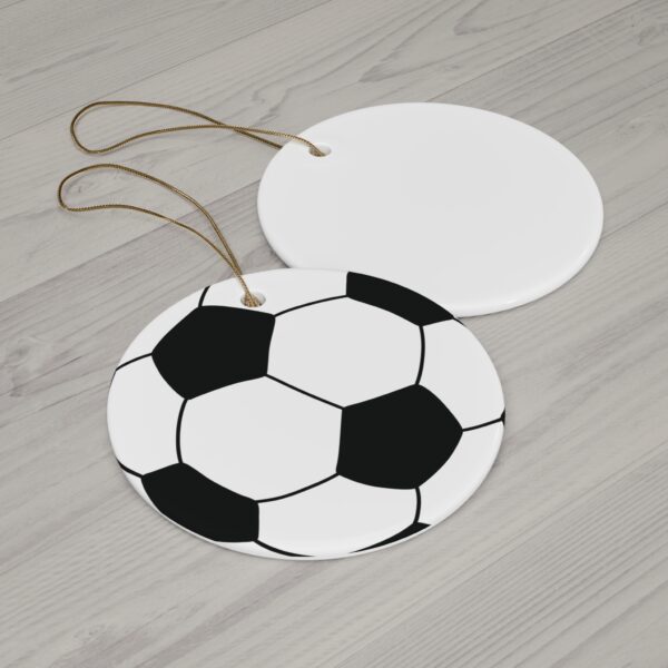 Ceramic Soccer Ornament - Image 2