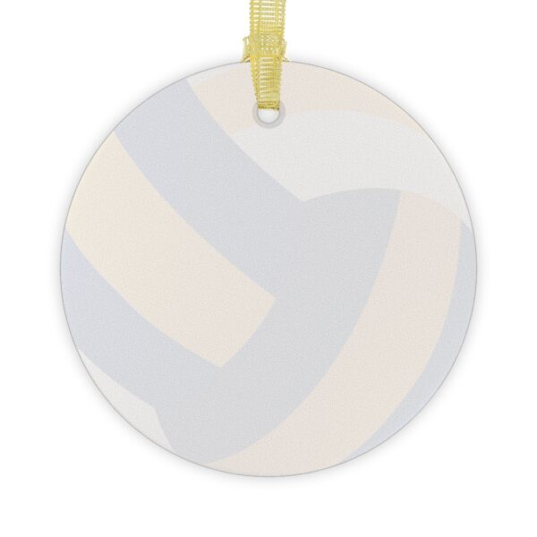 Glass Volleyball Ornament - Image 2