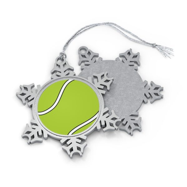 Pewter Tennis Ornament