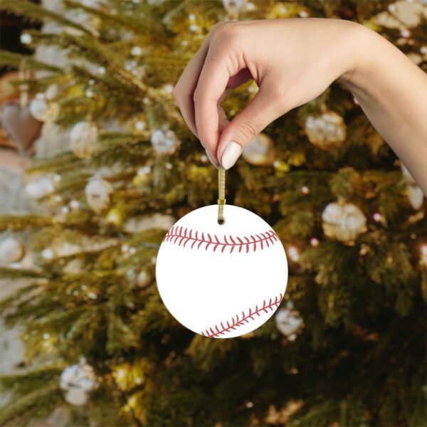 Glass Baseball Ornament - Image 4