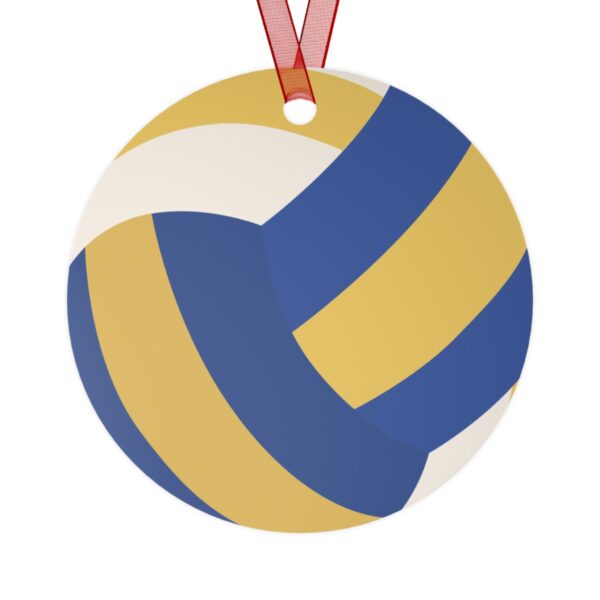 Metal Volleyball Ornament