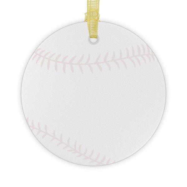 Glass Baseball Ornament - Image 2