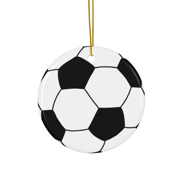 Ceramic Soccer Ornament