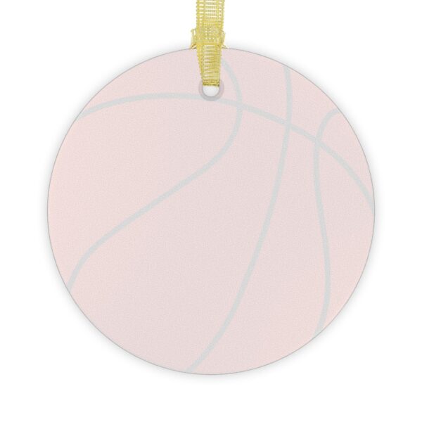 Glass Basketball Ornament - Image 2