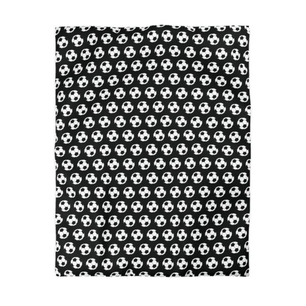 Black Soccer Duvet Cover - Image 4