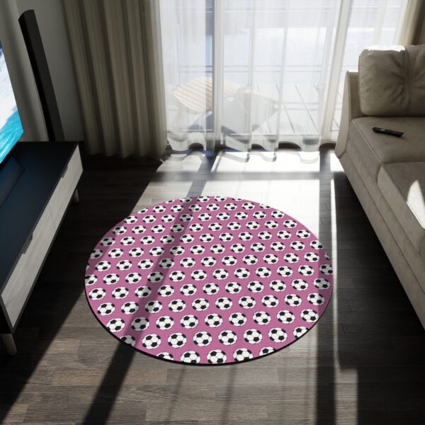 Pink Soccer Rug - Image 4