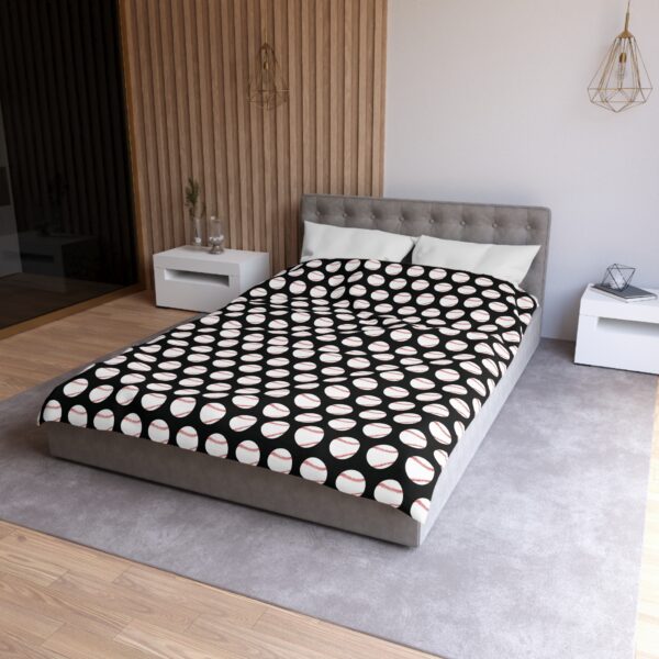 Black Baseball Duvet Cover - Image 6