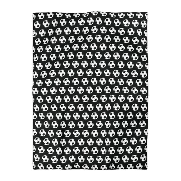 Black Soccer Duvet Cover - Image 10