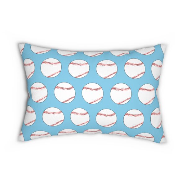 Blue Baseball Lumbar Pillow - Image 2