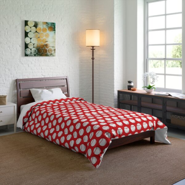 Red Baseball Comforter - Image 8