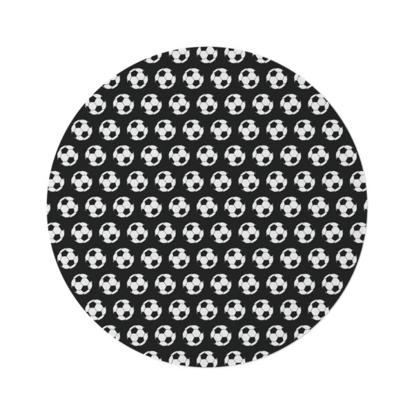 Black Soccer Rug - Image 2