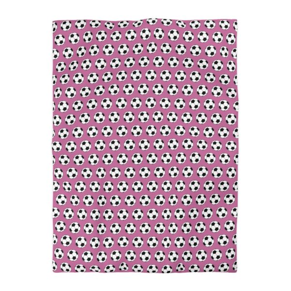 Pink Soccer Duvet Cover - Image 10