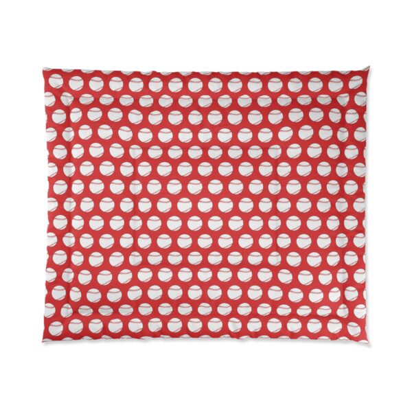 Red Baseball Comforter - Image 2