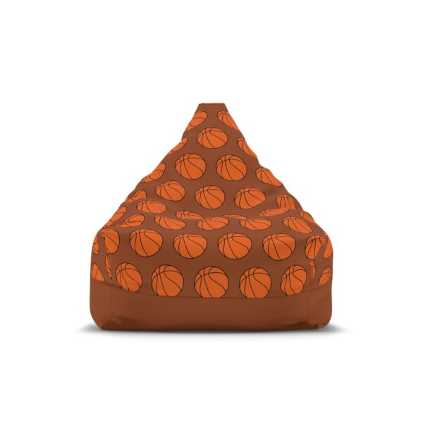 Brown Basketball Bean Bag Chair Cover - Image 6