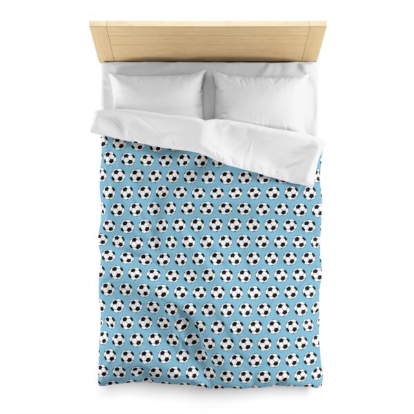 Blue Soccer Duvet Cover - Image 5