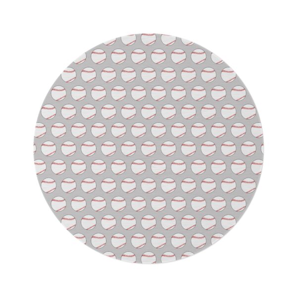 Gray Baseball Rug - Image 2