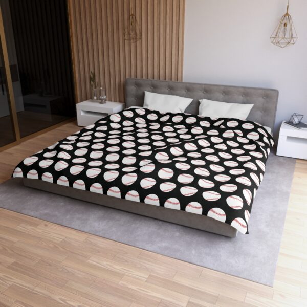 Black Baseball Duvet Cover - Image 9