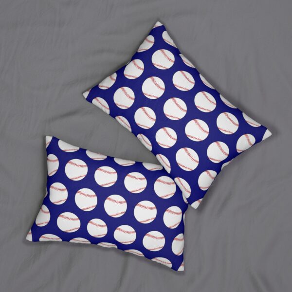 Blue Baseball Lumbar Pillow - Image 4