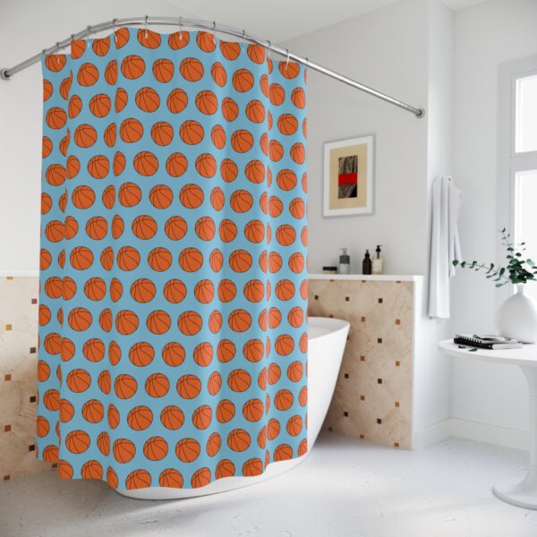 Basketball Shower Curtain