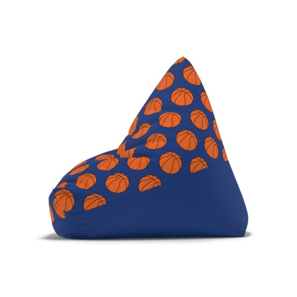 Blue Basketball Bean Bag Chair Cover - Image 4