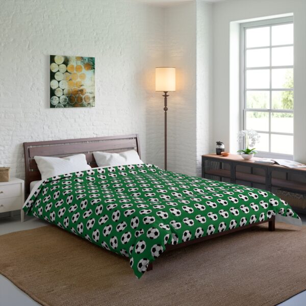 Green Soccer Comforter - Image 6