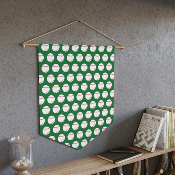 Green Baseball Pennant