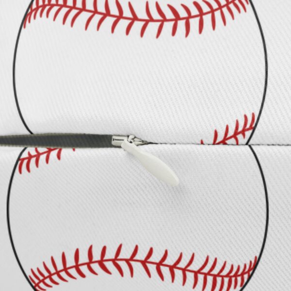 White Baseball Lumbar Pillow - Image 3