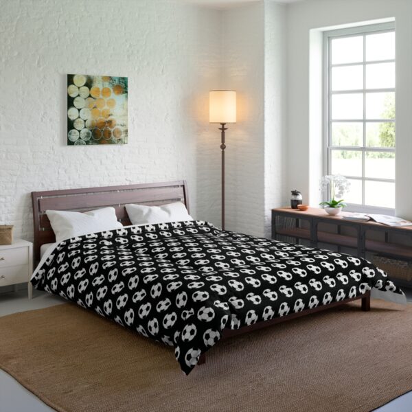 Black Soccer Comforter - Image 6