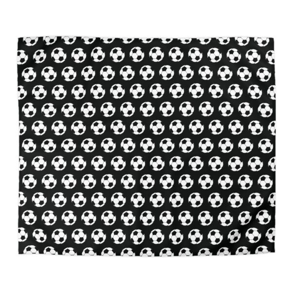 Black Soccer Duvet Cover - Image 7