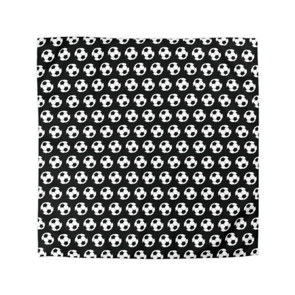 Black Soccer Duvet Cover - Image 2