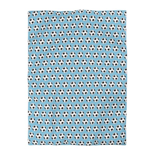 Blue Soccer Duvet Cover - Image 10