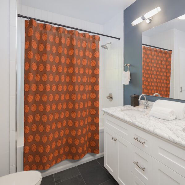 Basketball Shower Curtain - Image 4