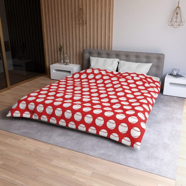 Red Baseball Duvet Cover - Image 3