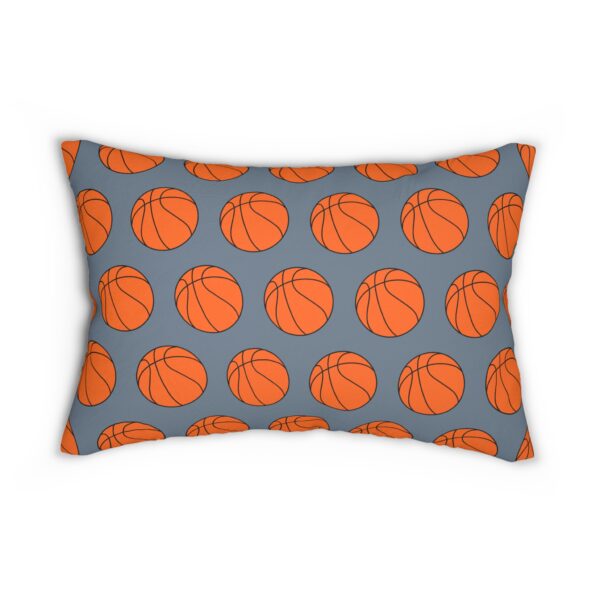 Gray Basketball Lumbar Pillow - Image 2