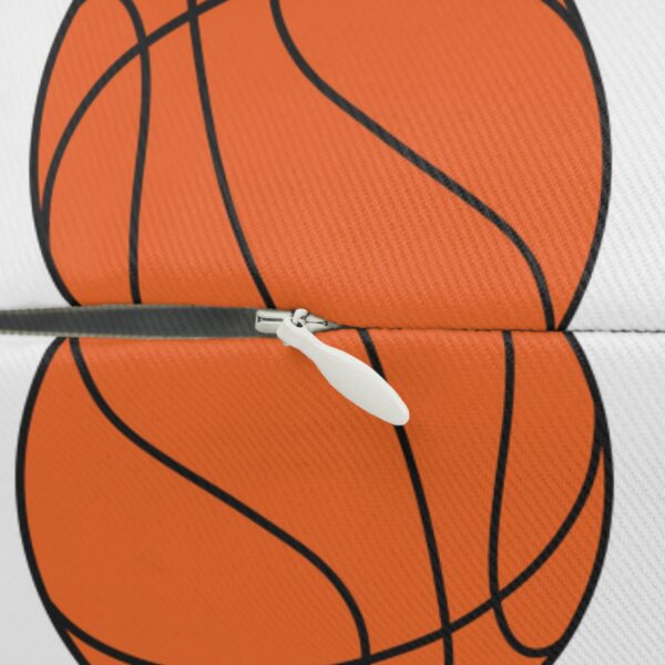 White Basketball Lumbar Pillow - Image 3