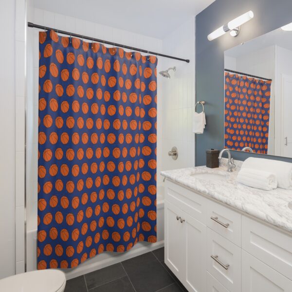 Basketball Shower Curtain - Image 4