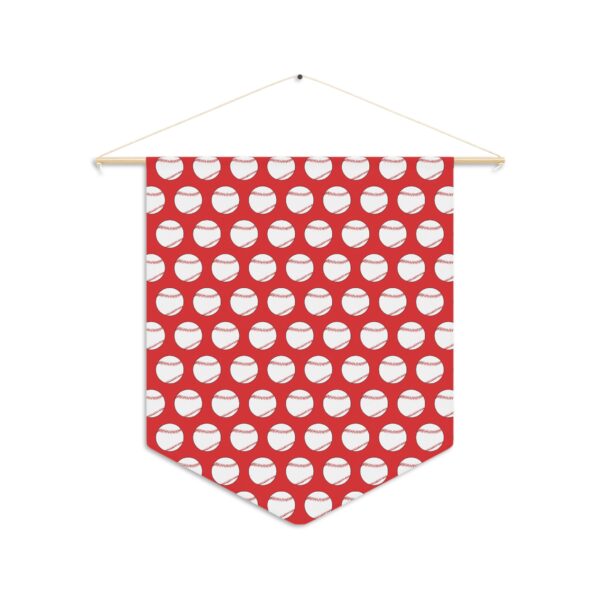 Red Baseball Pennant - Image 2