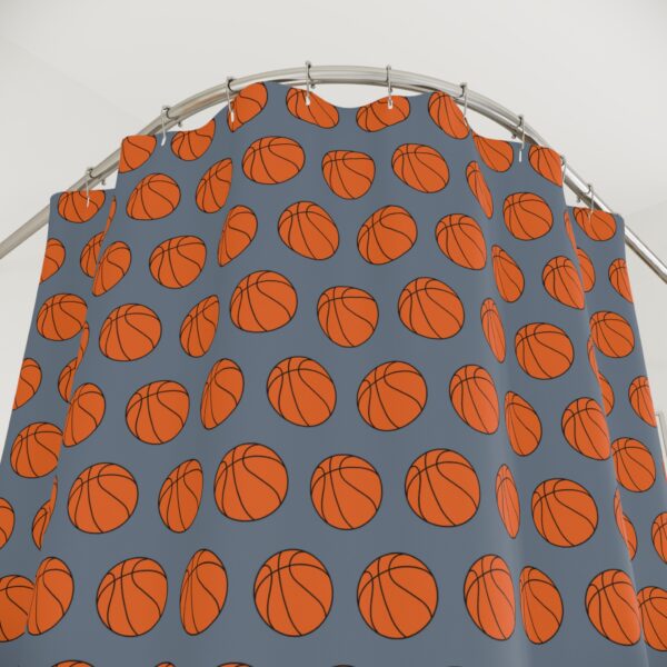 Basketball Shower Curtain - Image 3